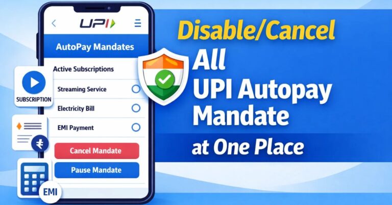 Cancel All UPI Autopay at single place